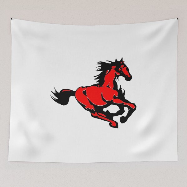 Item preview,  Beautiful Black and Red Horse Running Silhouette designed and sold by Pennylanemerch.