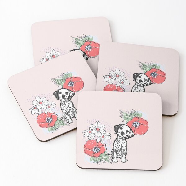 Item preview, Dalmatian Pink Floral  designed and sold by mclaurin612.