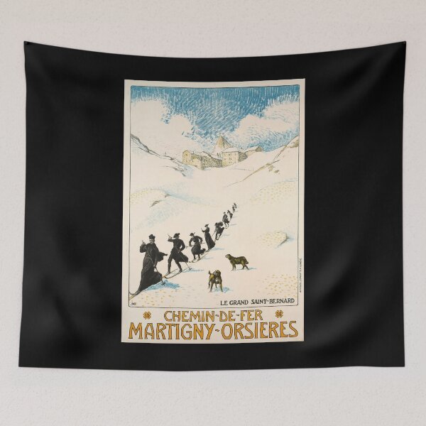Item preview, Martigny Orsieres vintage travel poster designed and sold by stickart-marek.