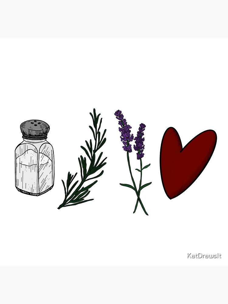 Practical Magic Quotes Lavender Salt, Rosemary, Lavender, & Love" Greeting Card By Katdrawsit | Redbubble