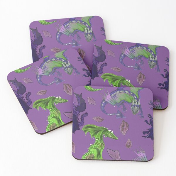 Item preview, Dragons 1-3 with leaves -Purple designed and sold by KassyKeppol.