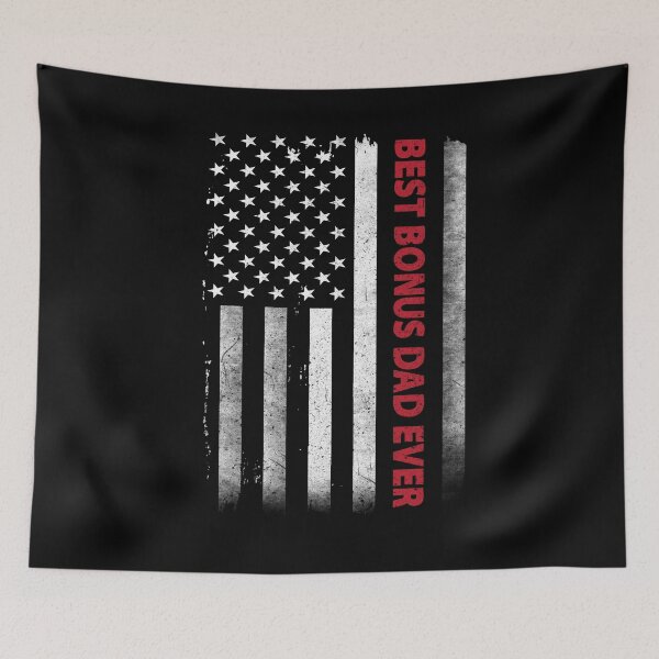 Item preview, Best Bonus Dad Ever Flag American designed and sold by thegoodplan.