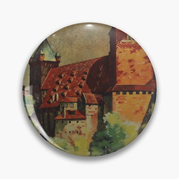 Item preview, Romantic Germany vintage travel poster designed and sold by stickart-marek.