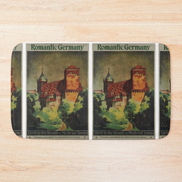 Item preview, Romantic Germany vintage travel poster designed and sold by stickart-marek.
