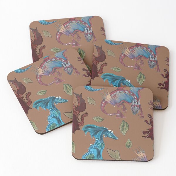Item preview, Dragons 1-3 with leaves -brown designed and sold by KassyKeppol.