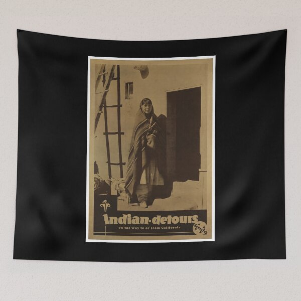 Item preview, indian detours vintage travel poster designed and sold by stickart-marek.