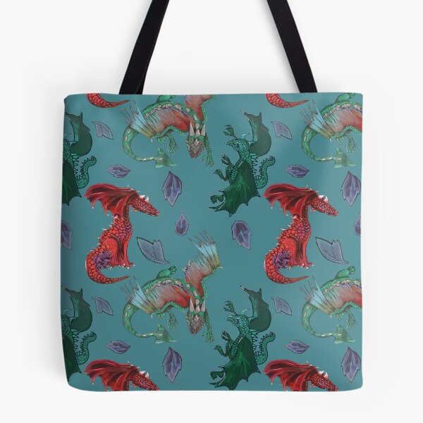 Item preview, Dragons 1-3 with leaves -tealish designed and sold by KassyKeppol.