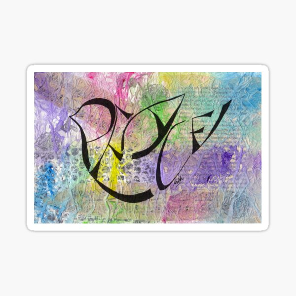 PEACE Dove (May Peace Be With You) Sticker