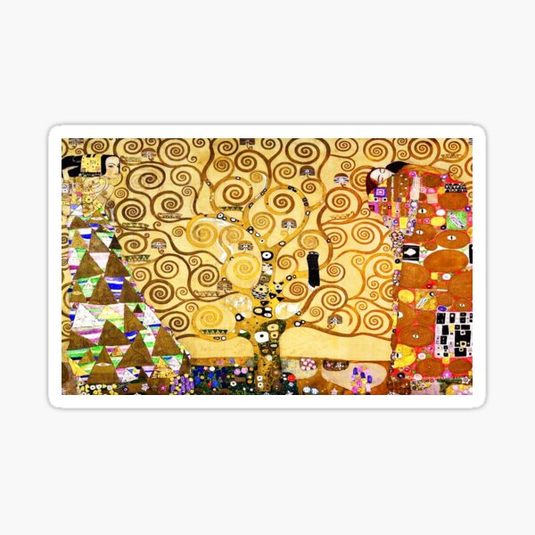 Gustav Klimt The Tree of Life, Stoclet Frieze Sticker