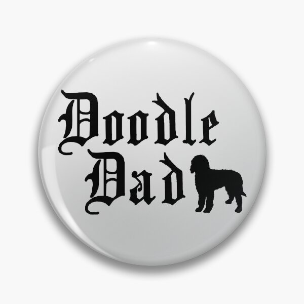 Item preview, Doodle Dad - Doodle silhouette - Doodle gift - Goldendoodle stickers, Labradoodle shirts designed and sold by smooshfaceutd.