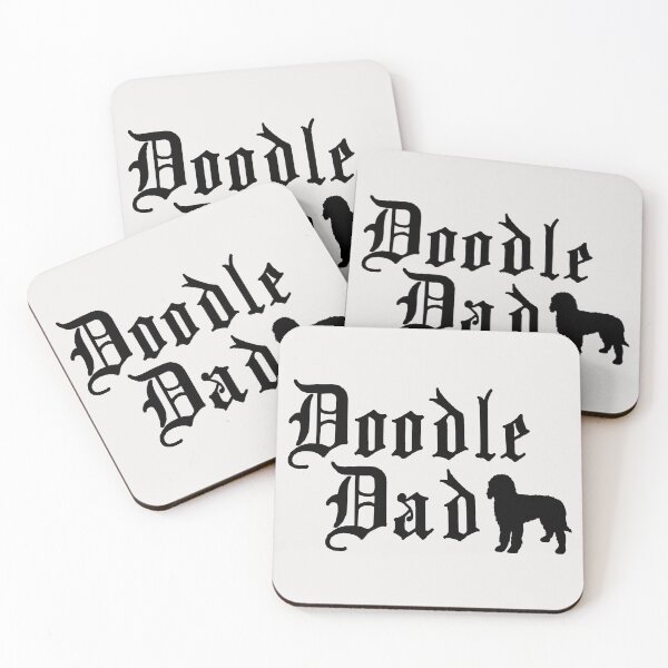 Item preview, Doodle Dad - Doodle silhouette - Doodle gift - Goldendoodle stickers, Labradoodle shirts designed and sold by smooshfaceutd.
