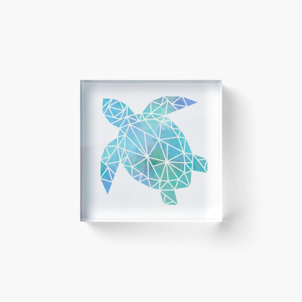 Item preview, Geometric watercolor turtle designed and sold by -emmajoy-.