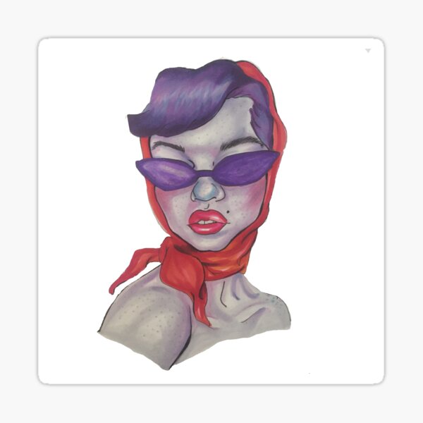 Retro Vintage Sunglasses Sticker