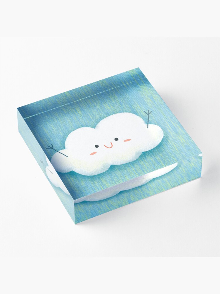 Alternate view of Happy Hug Cloud Acrylic Block