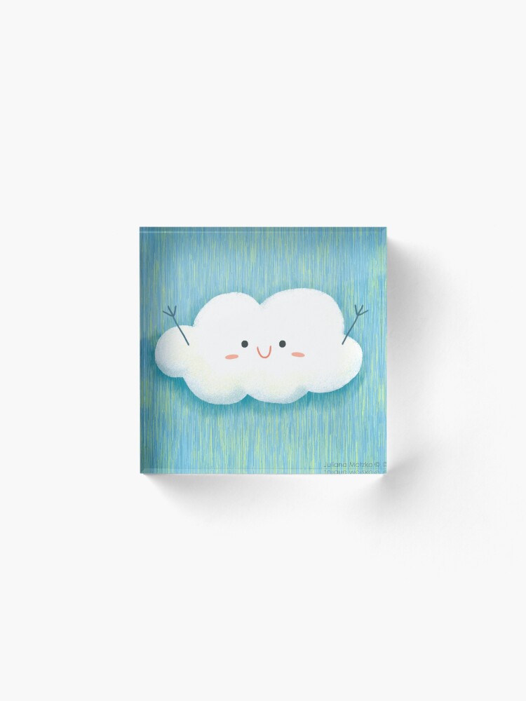 Alternate view of Happy Hug Cloud Acrylic Block