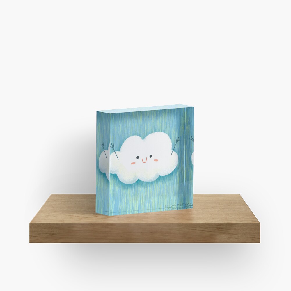 Happy Hug Cloud Acrylic Block