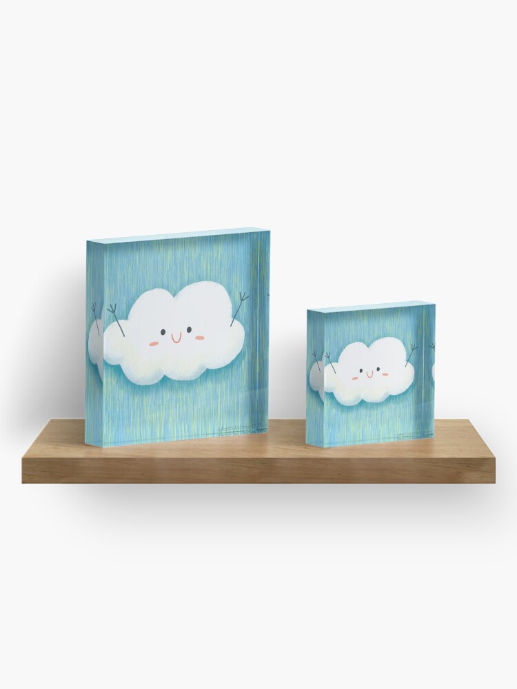 Alternate view of Happy Hug Cloud Acrylic Block