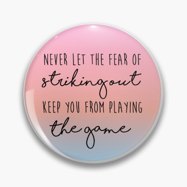 Item preview, Never let fear lead you designed and sold by Baseball Babes.