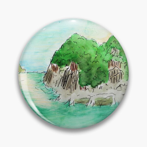 Item preview, Colorful Japanese Island View from the Bridge designed and sold by robinyukiko.
