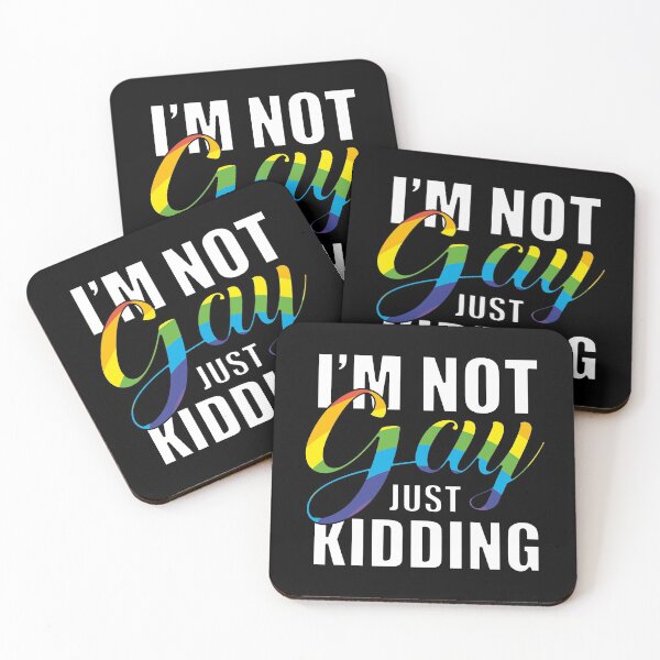 Item preview, Gay LGBT Funny Pride Rainbow LGBTQ Just Kidding designed and sold by GabiBlaze.