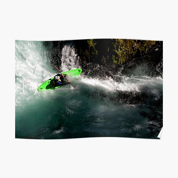 Whitewater Kayaker Poster