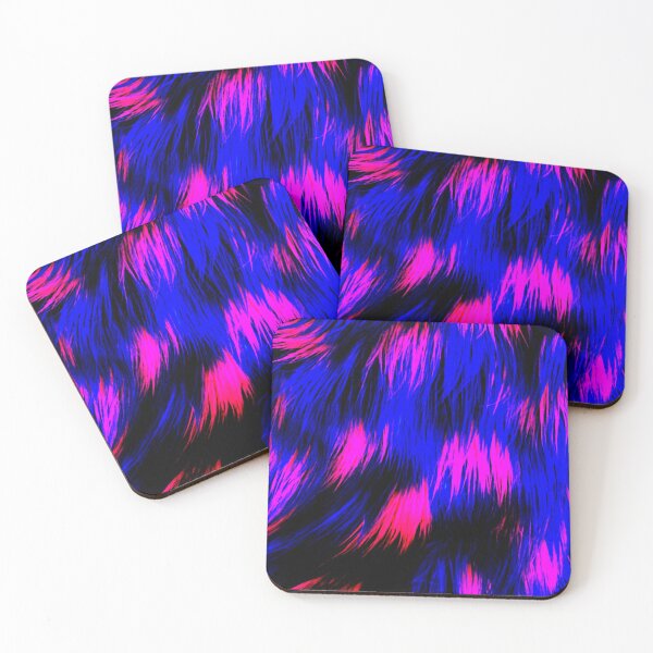 Item preview, Blue and Pink Fur Texture Mask designed and sold by sunshine64.