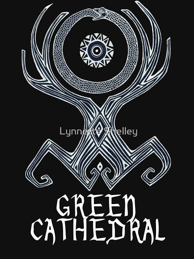 Green Cathedral T-Shirt Design by LynnetteShelley