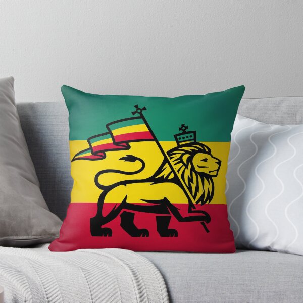 Item preview, Rasta Lion With Flag Marching in Green, Yellow, and Red designed and sold by OfferHeat.