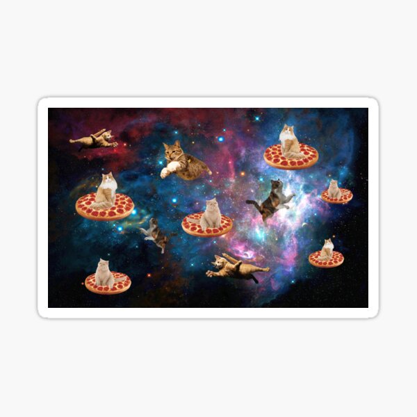 Item preview, pizza cat in space designed and sold by simonesayss.