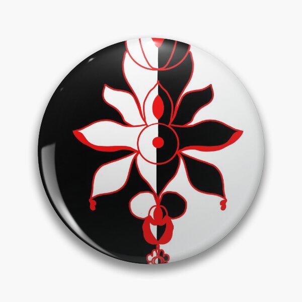 Item preview, Red Floral on Black and White designed and sold by JAMMCREATIONS.