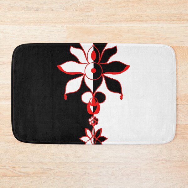Item preview, Red Floral on Black and White designed and sold by JAMMCREATIONS.
