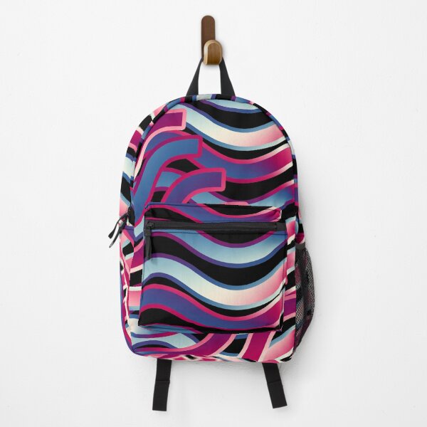 Item preview, PINK AND BLUE METAL WAVES designed and sold by Astralia.