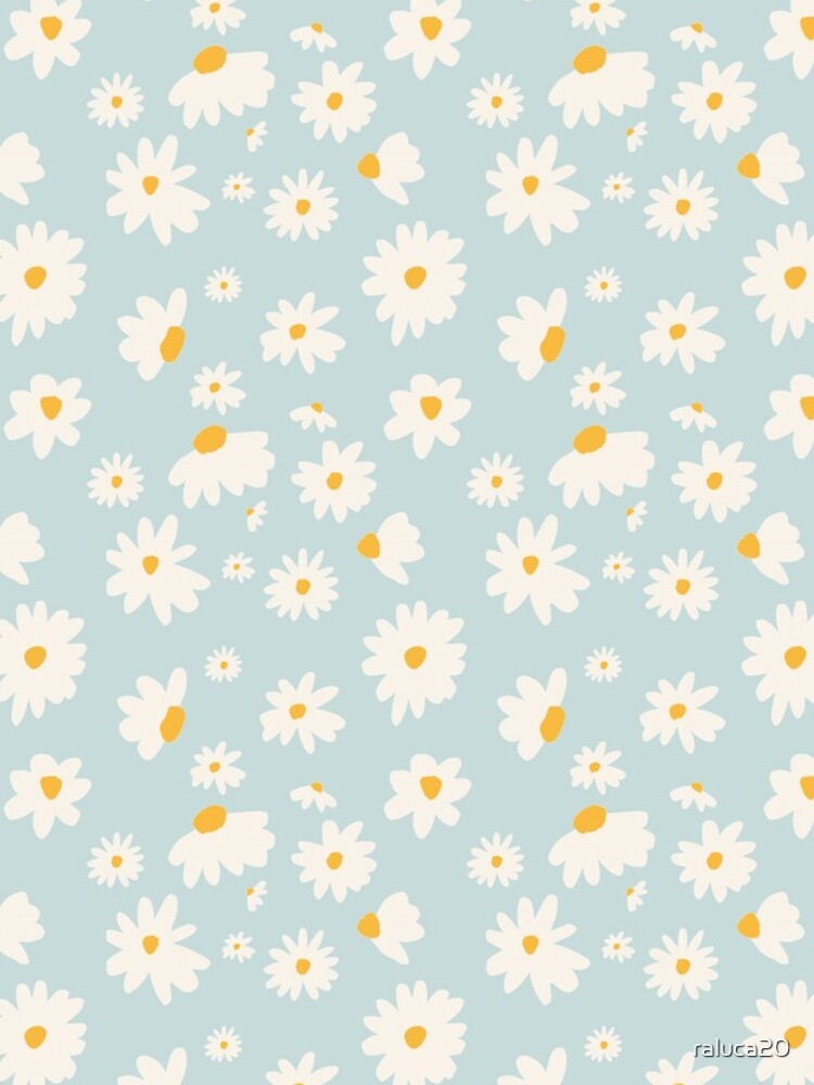 Thumbnail 4 of 4, iPhone Case, Chamomile Pattern Blue Background designed and sold by raluca20.