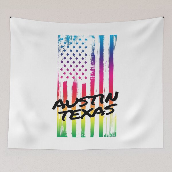 Item preview, Austin Texas Rainbow Flag LGBT Gay Lesbian Pride LGBTQ designed and sold by GabiBlaze.
