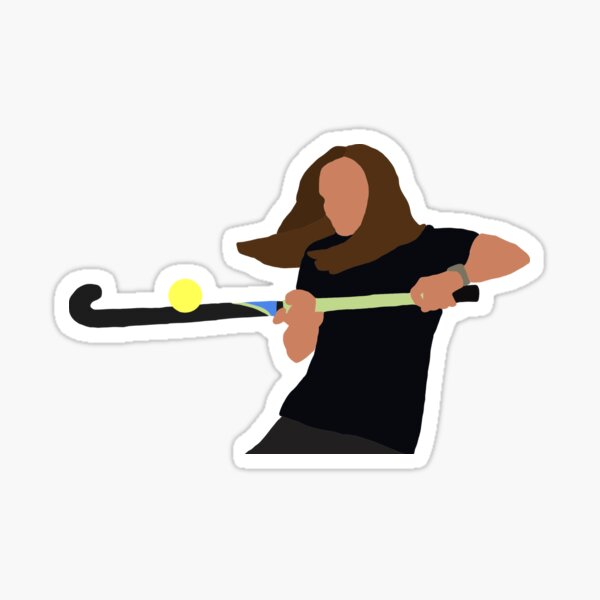 "field hockey stick tricks" Sticker by maggiebubble Redbubble