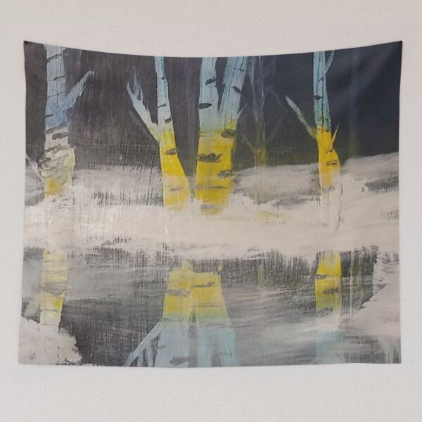 Item preview, Snowy Birch Tree Reflections designed and sold by Gordon Nelson.
