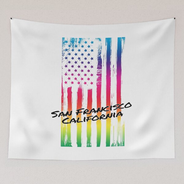 Item preview, San Fransisco California Rainbow Flag LGBT Gay Lesbian Pride LGBTQ designed and sold by GabiBlaze.