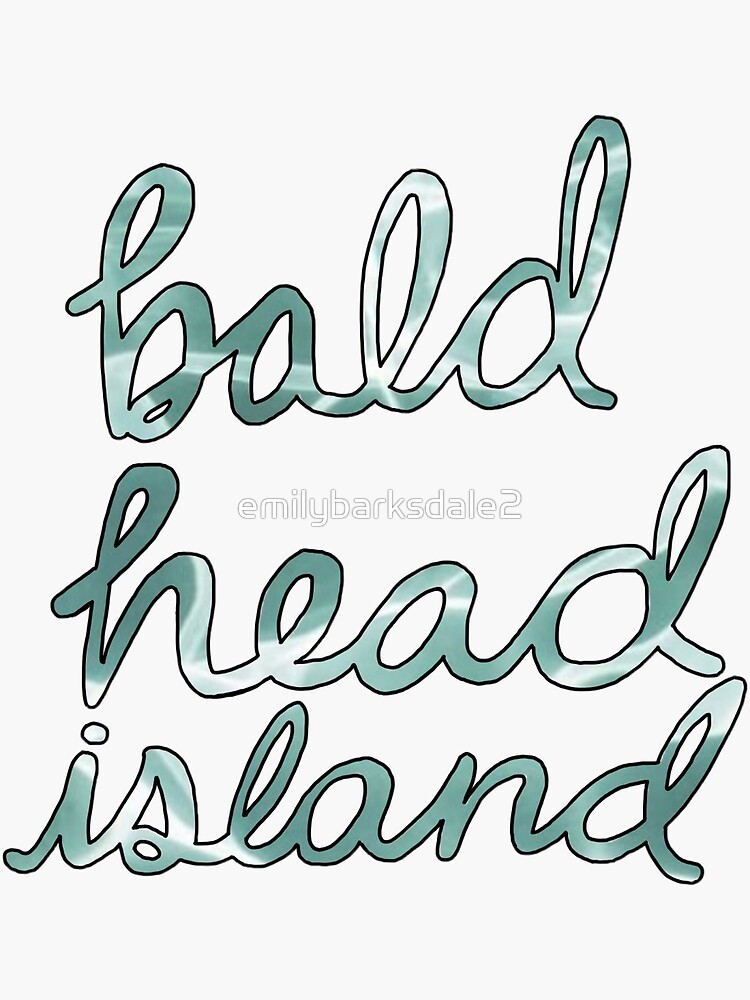 "Bald Head Island" Sticker for Sale by emilybarksdale2 Redbubble