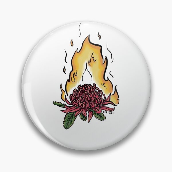 Item preview, burning waratah designed and sold by bcrart.