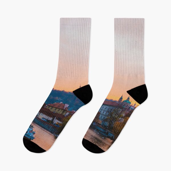 Item preview, Sunset reflecting in the Vltava River in Prague designed and sold by Carmen Jost.