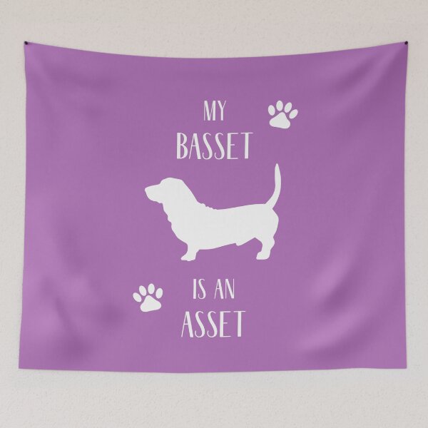 Item preview, My Basset is an Asset | Basset Hound | II  designed and sold by RocketPunchSC.