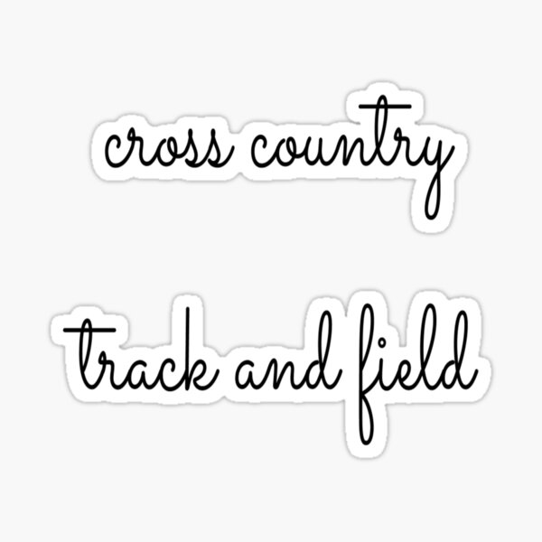 Cross Country - Track and Field Sticker