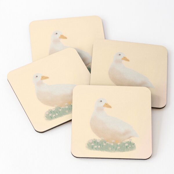 Item preview, Cute duck illustration - with background designed and sold by hana2020.