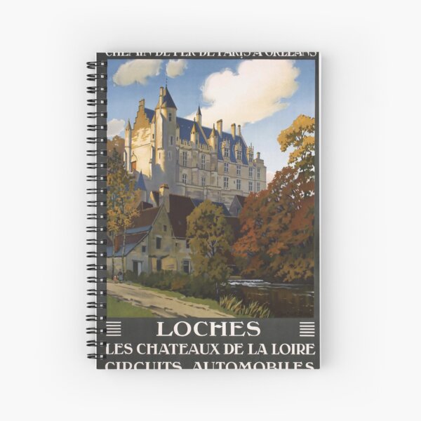 Item preview, PARIS ORLEANS Loches vintage travel poster designed and sold by stickart-marek.