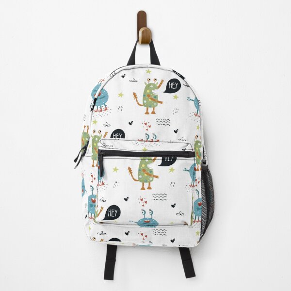 Item preview, "Hey" Friendly Monsters Design for Kids or Adults. Repeating Pattern designed and sold by HermoTees.