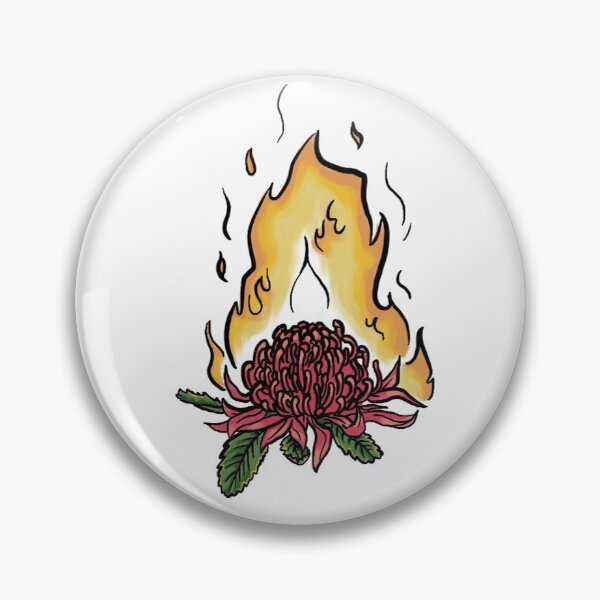Item preview, burning Waratah  designed and sold by bcrart.
