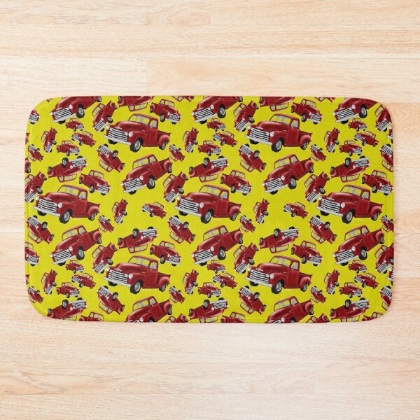 Item preview, red truck pattern designed and sold by Sarah-Lynn Brown.