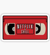 NETFLIX AND CHILL Sticker