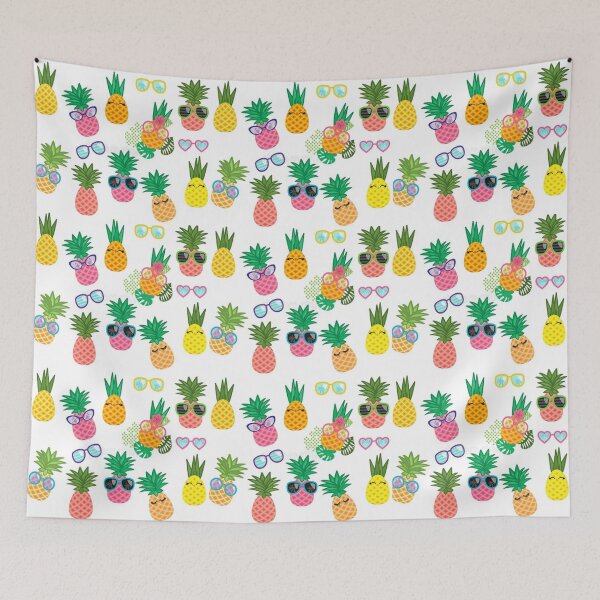 Aperçu de l'œuvre Conception graphique d'illustration de dessin animé mignon d'ananas créée et vendue par triangle-studio.