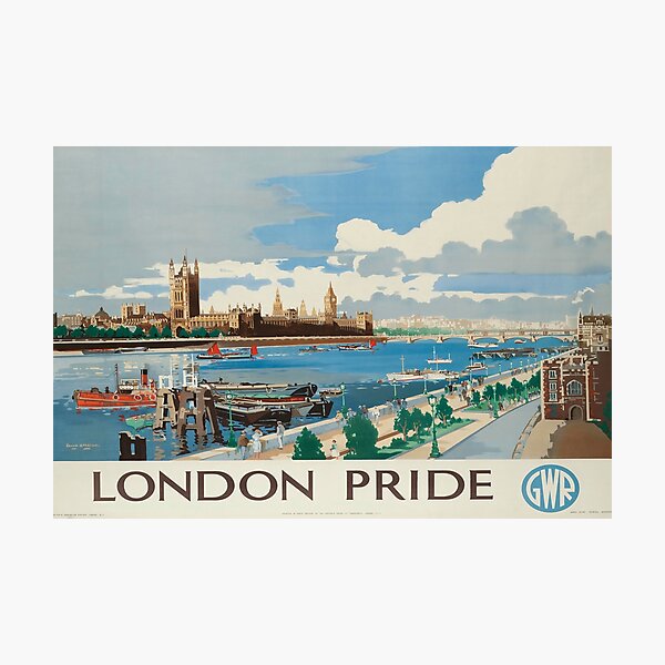 London Pride vintage travel poster Photographic Print